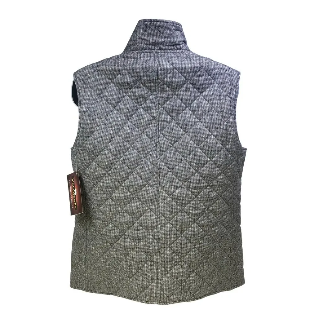 'Reserve' Patrick James Black or Check Reversible Quilted Insulated Vest-Mens L - Picture 4 of 10